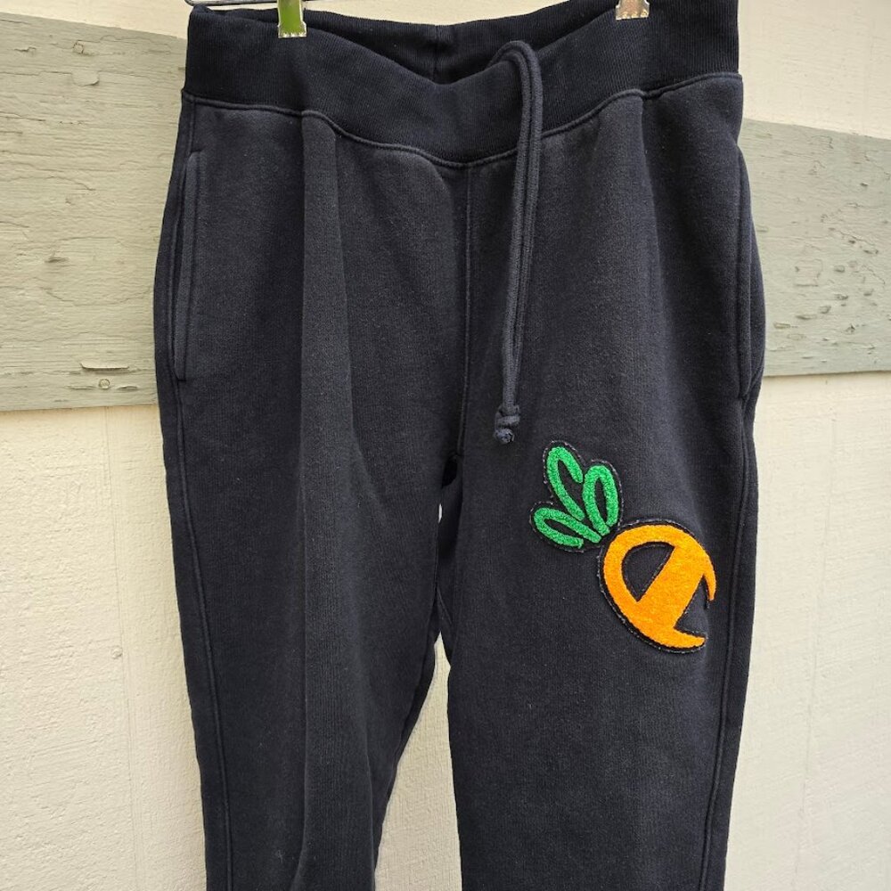 Champion Reverse Weave Carrots  Pants Medium Men's Sweatpants Black Streetwear